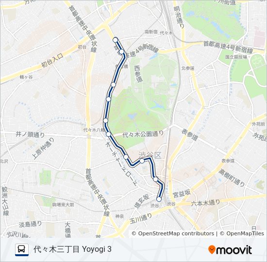 宿51-N入 bus Line Map