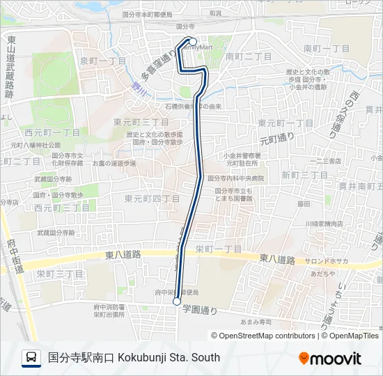 寺91央-急  Line Map
