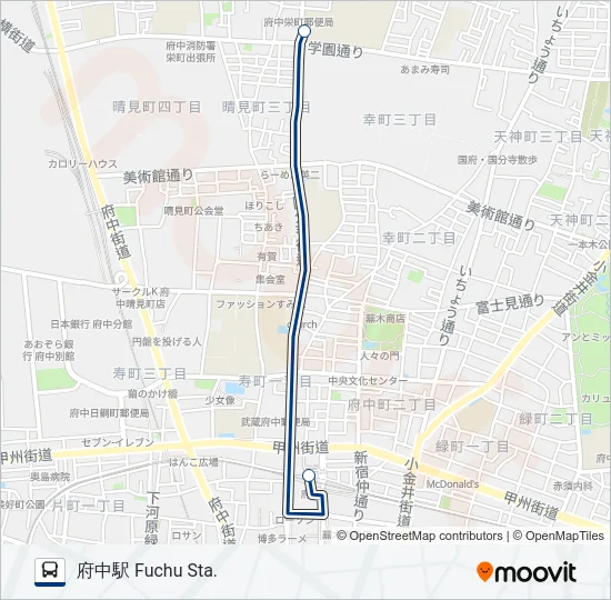 寺91央-直  Line Map