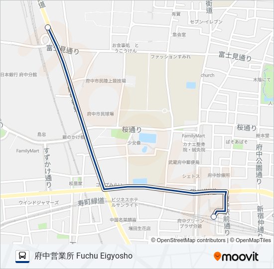 府01-受直 バスの路線図