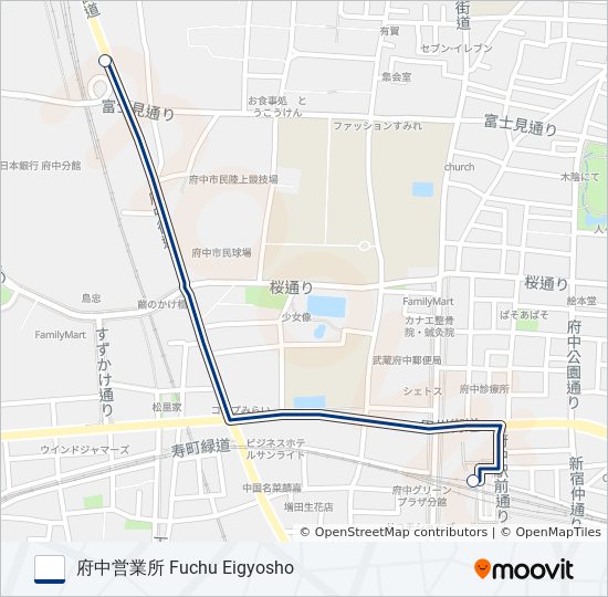 府01-受直 バスの路線図
