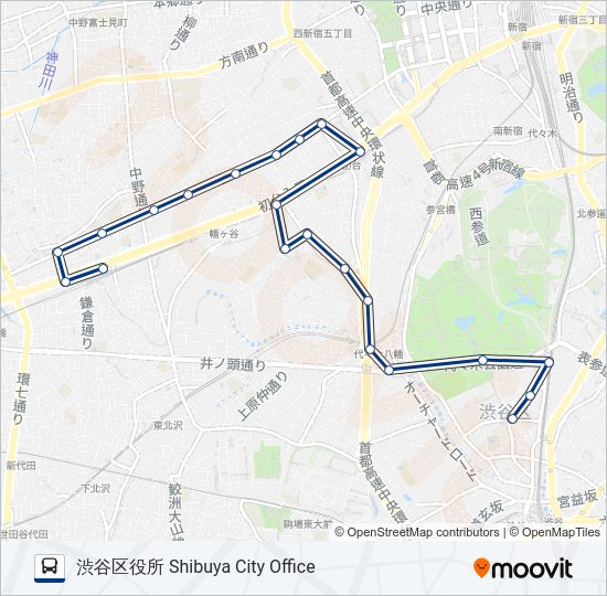 春の小川-復  Line Map