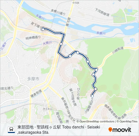 桜06-東南  Line Map