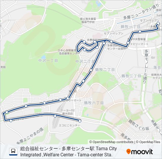 永52-02 bus Line Map