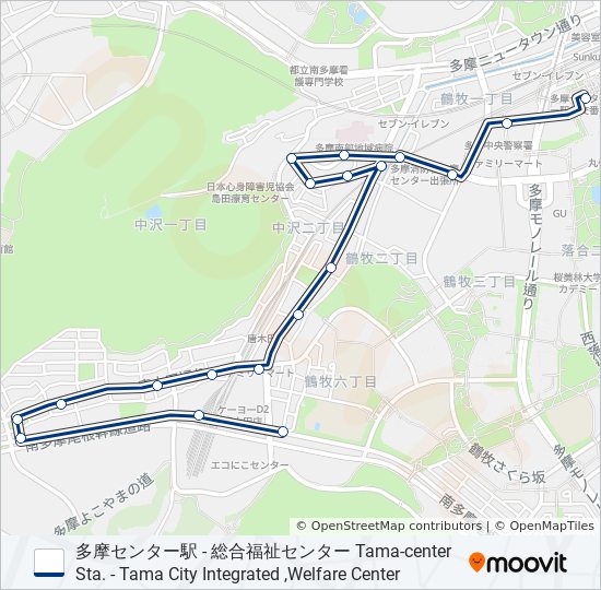 永53-02 バスの路線図