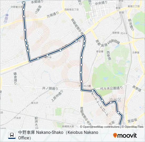 渋63-★車  Line Map