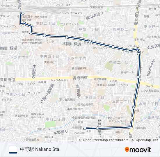 渋64-庫弥 bus Line Map