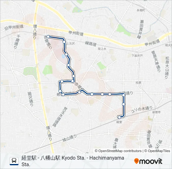 経02-小田 の路線図