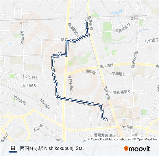 西国45-イ bus Line Map