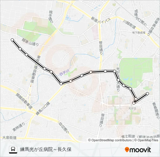 保谷０３ Bus Line Map