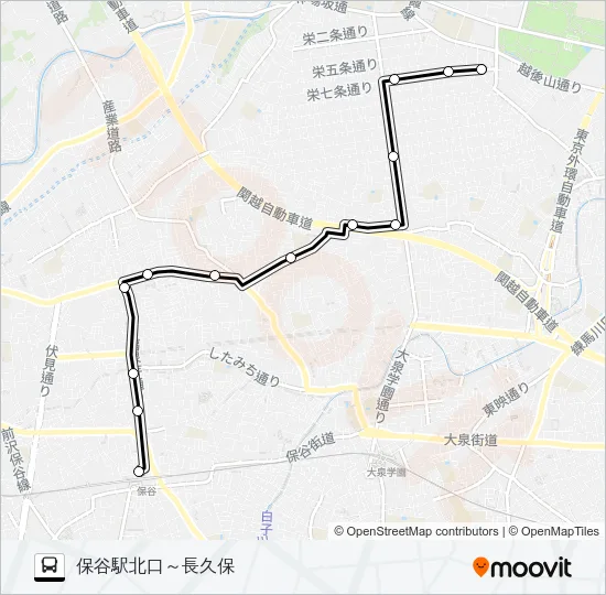 練馬０２ バスの路線図