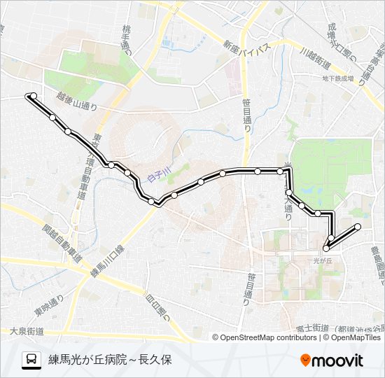練馬０３ Bus Line Map