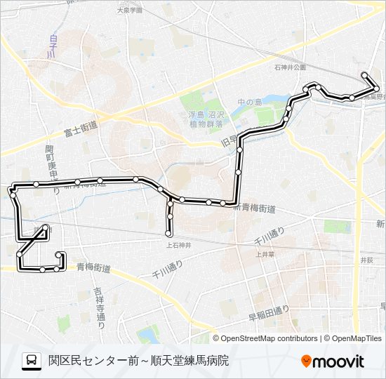 練馬２３ Bus Line Map