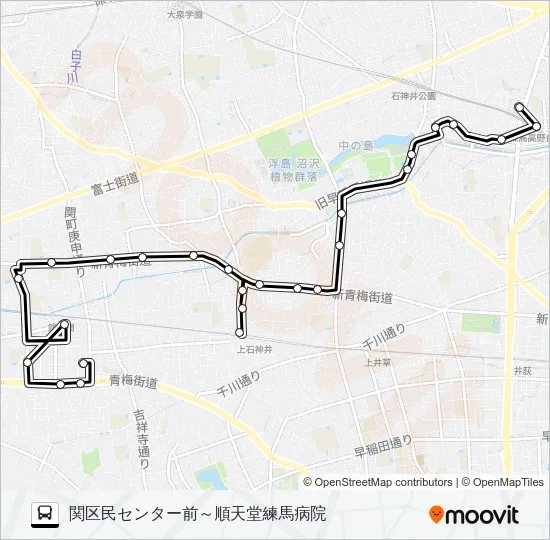 練馬２３ バスの路線図