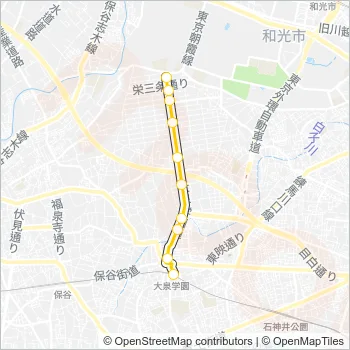 泉３１深夜 Bus Line Map