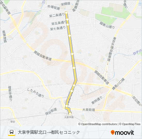 泉３１深夜 Bus Line Map