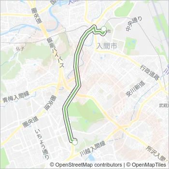 入市４０直通 Bus Line Map