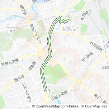 入市４０直通 Bus Line Map