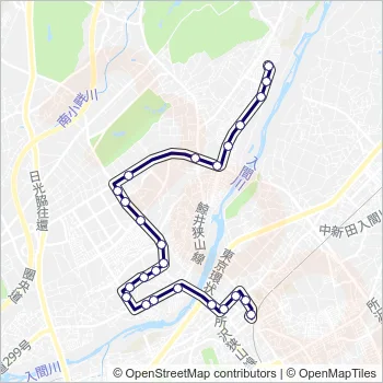 深夜 Bus Line Map