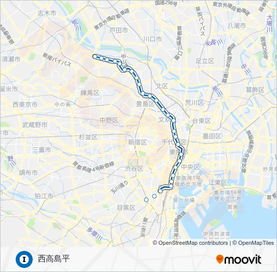三田線 Metro Line Map