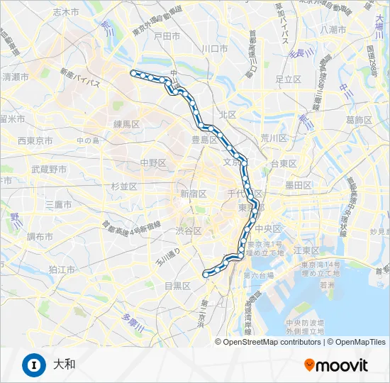 三田線 Metro Line Map