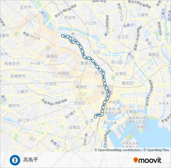 三田線 Metro Line Map