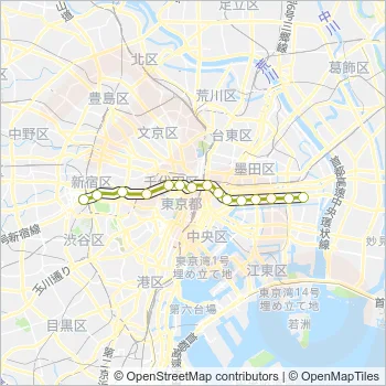 新宿線 Metro Line Map