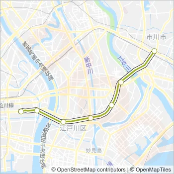 新宿線 Metro Line Map