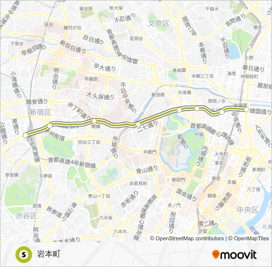 新宿線 Metro Line Map