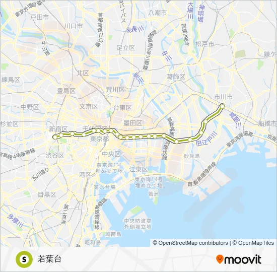 新宿線 Metro Line Map