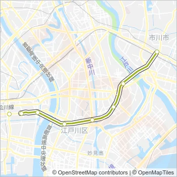 新宿線 Metro Line Map