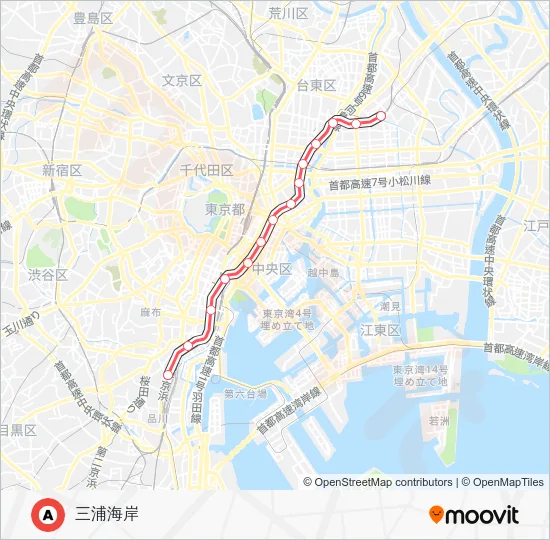 浅草線 Metro Line Map