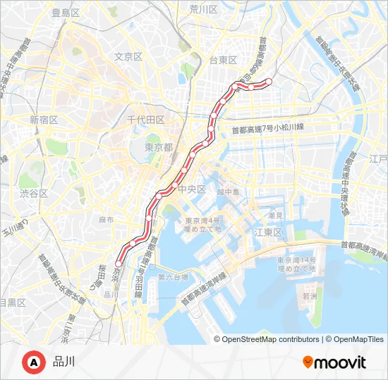 浅草線 Metro Line Map