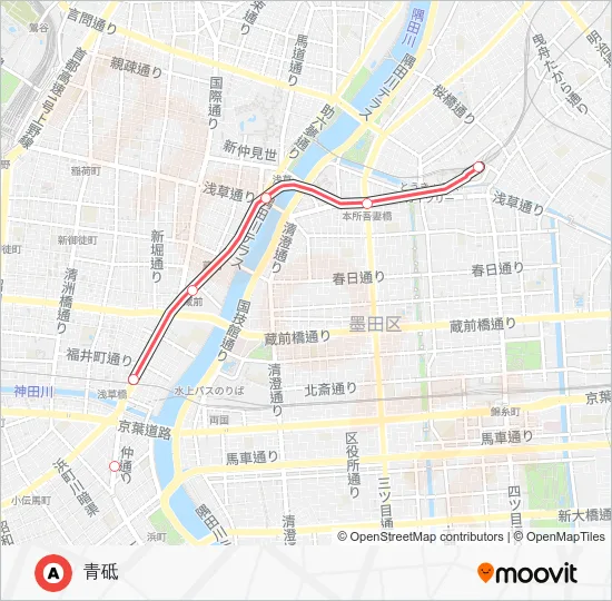 浅草線 Metro Line Map