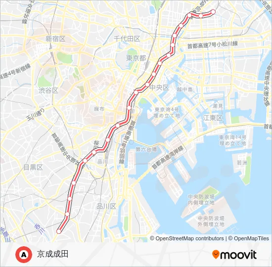 浅草線 Metro Line Map