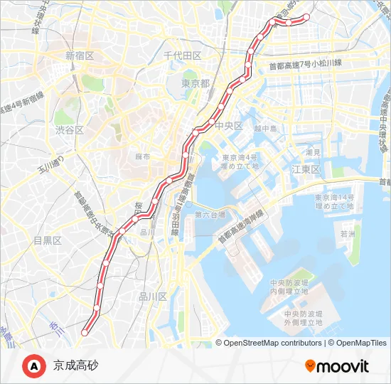 浅草線 Metro Line Map