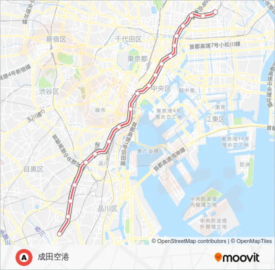 浅草線 Metro Line Map