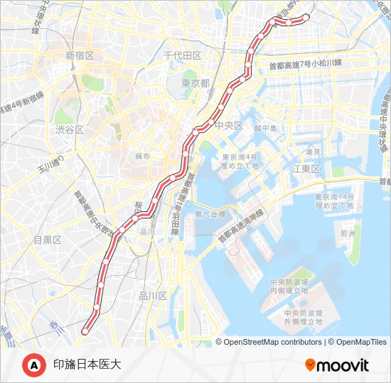 浅草線 Metro Line Map