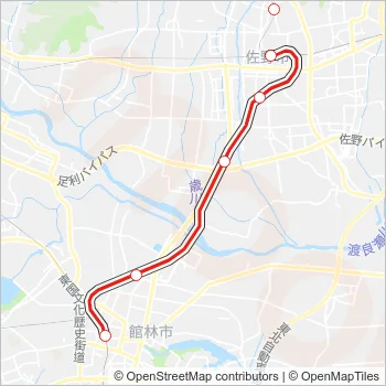 佐野線 Train Line Map