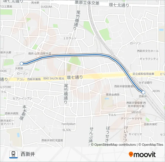 大師線 Train Line Map