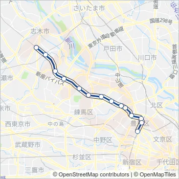 東上線 Train Line Map