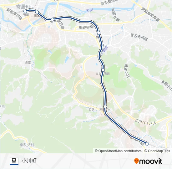 東上線 Train Line Map