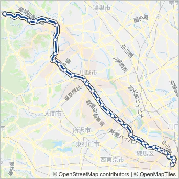 東上線 Train Line Map