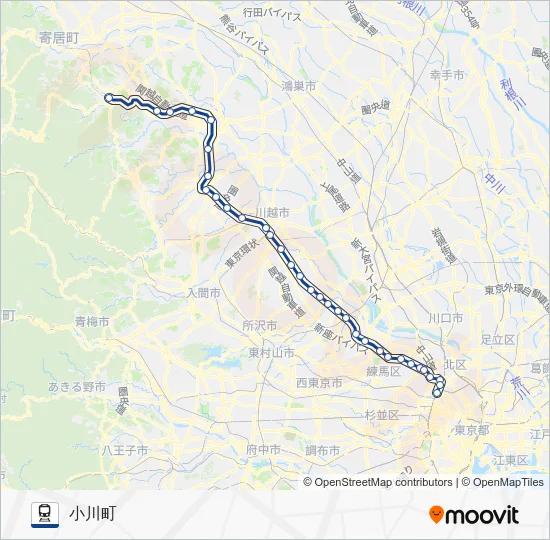 Tojosen Train Line Map