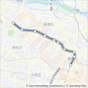 東上線 Train Line Map