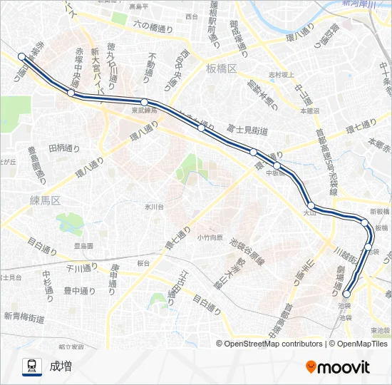 Tojosen Train Line Map