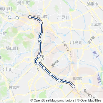 東上線 Train Line Map