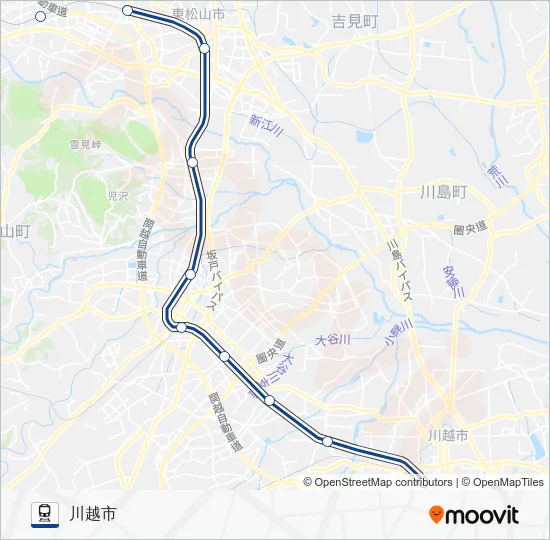 Tojosen Train Line Map