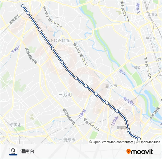 東上線 Train Line Map