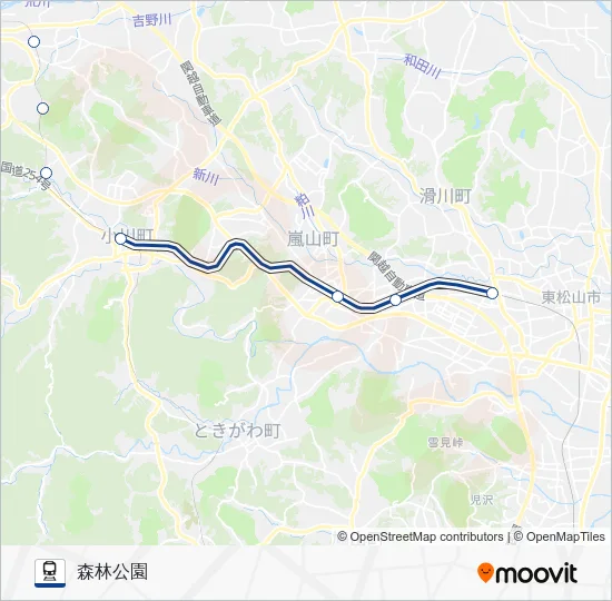 Tojosen Train Line Map